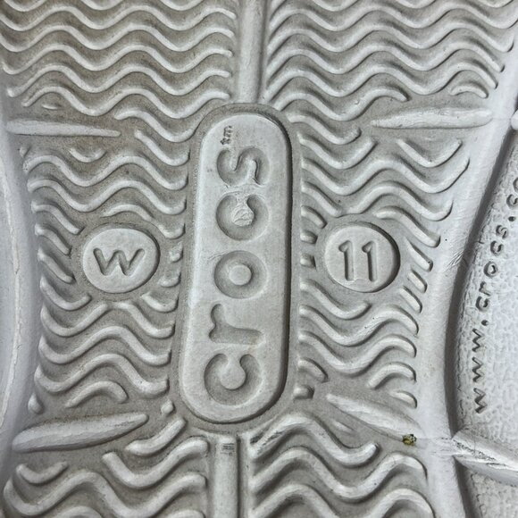 Crocs Casual Slip On Flip Flop Sandal Women's Size 11W Teal Green - Picture 5 of 8